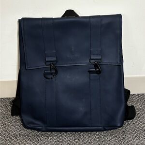 Rains Dark Blue Unisex Backpack
